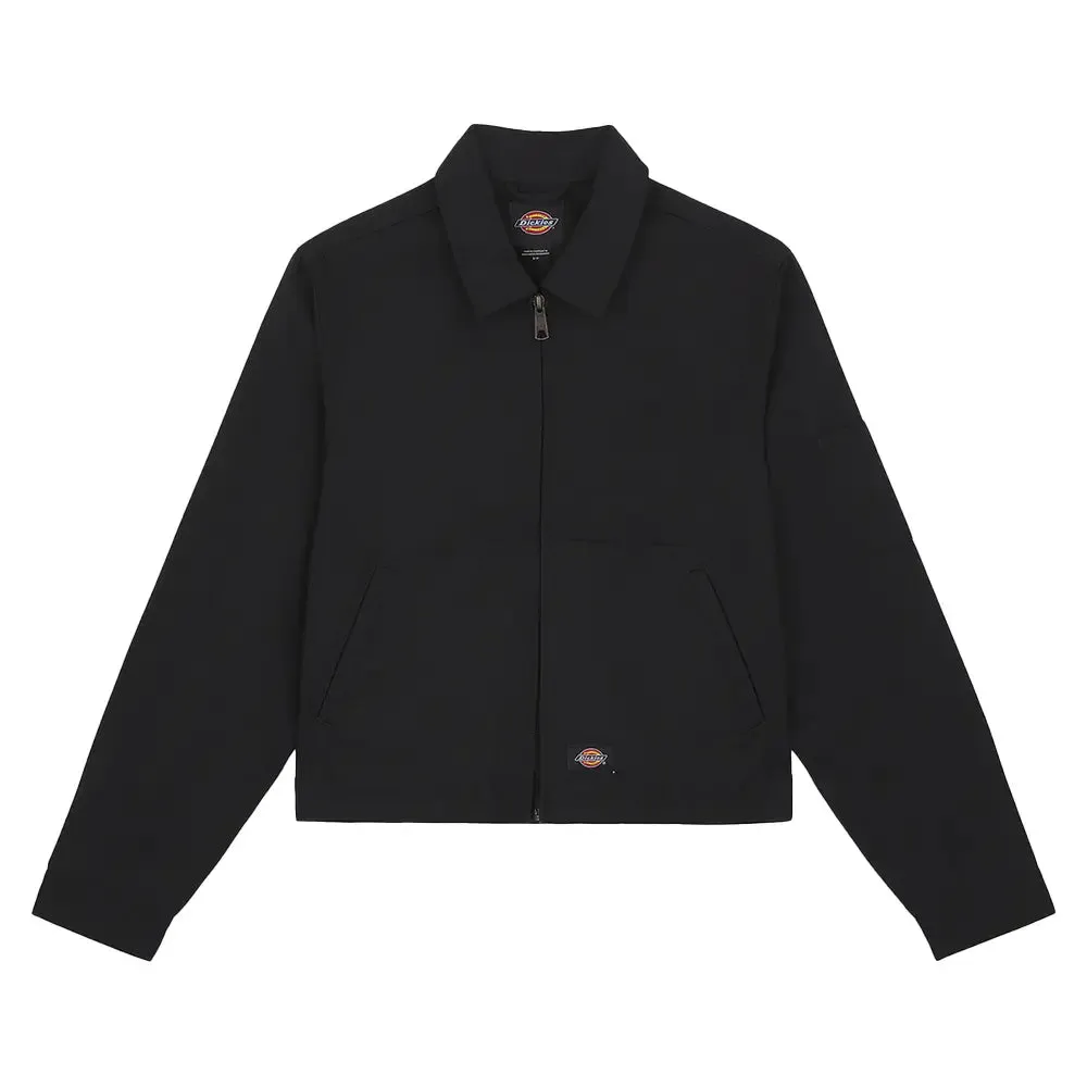 Ss24Dickies Unlined Cropped Eisenhower Jacket Rec Black