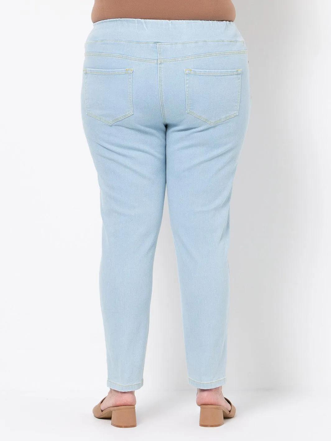 Stretch Denim Slim Leg Jean