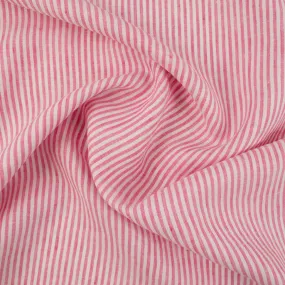 Stripe Linen - Bright Pink