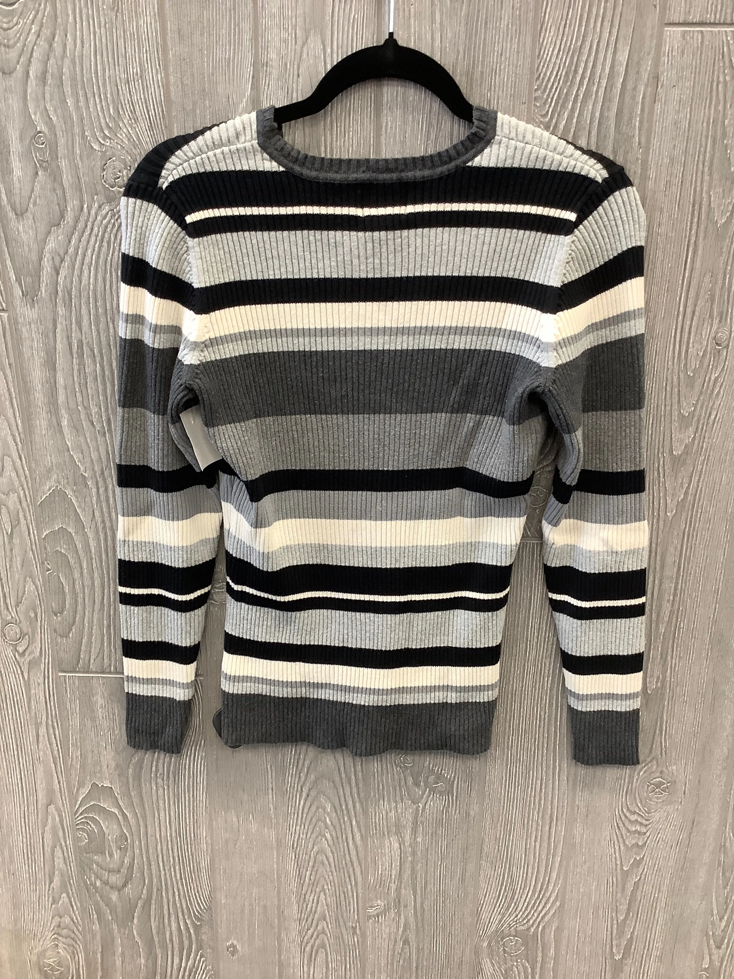 Striped Pattern Top Long Sleeve St Johns Bay, Size L