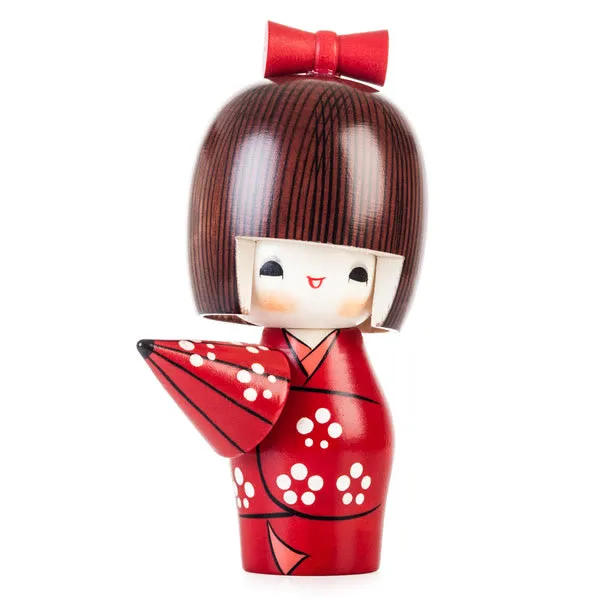 Sunny Weather Happy Girl Kokeshi Doll