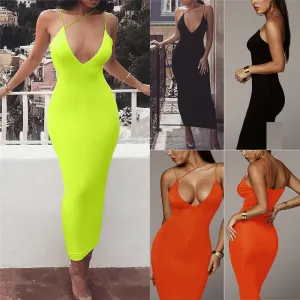 Sunshine Bodycon Long Maxi Dress