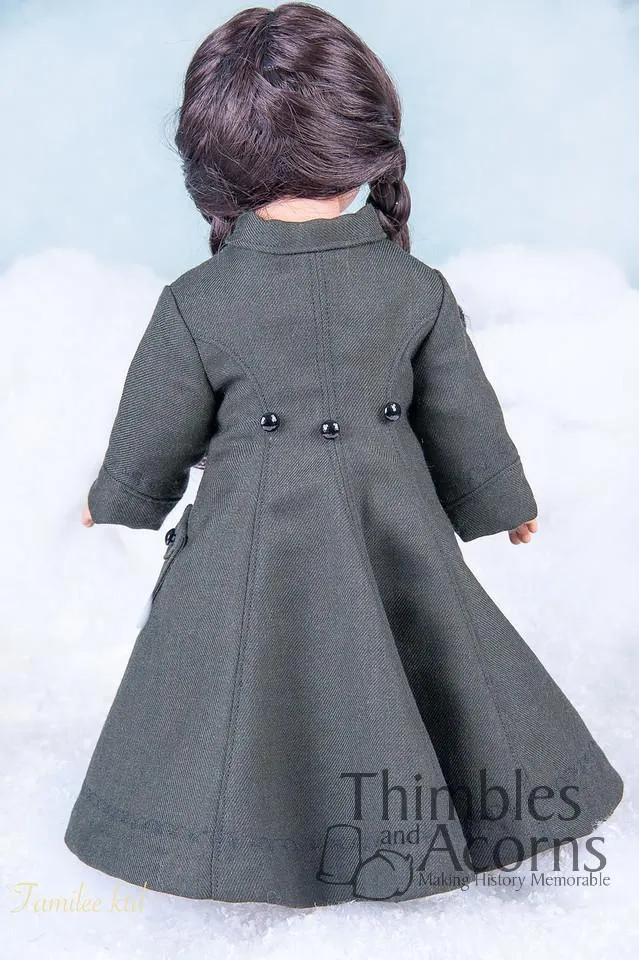 The Long Winter Coat and Hood 18" Doll Clothes Pattern