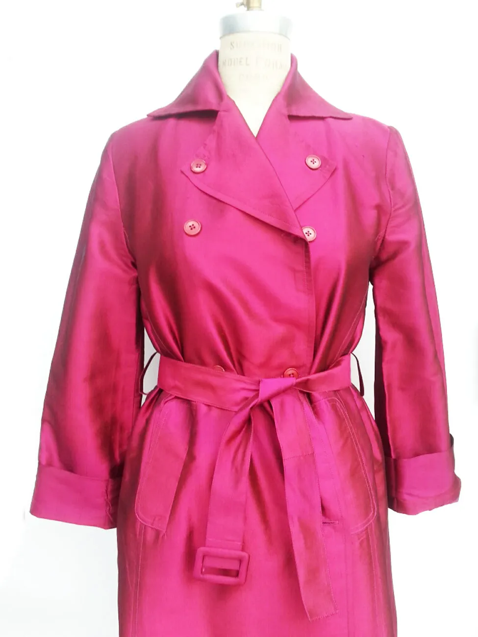 The Matahari Silk Trench Coat