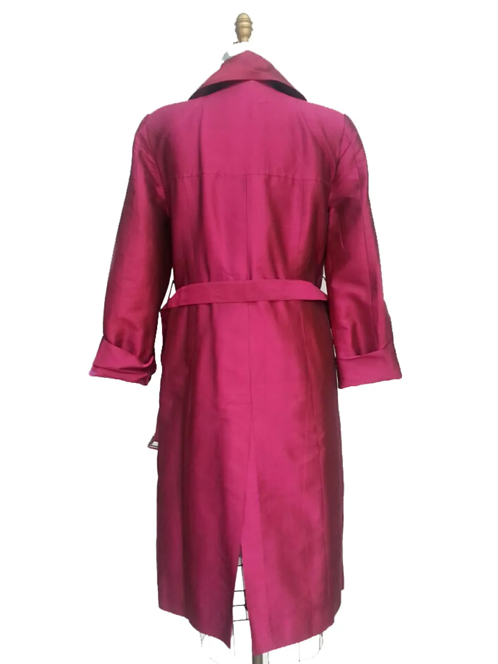 The Matahari Silk Trench Coat