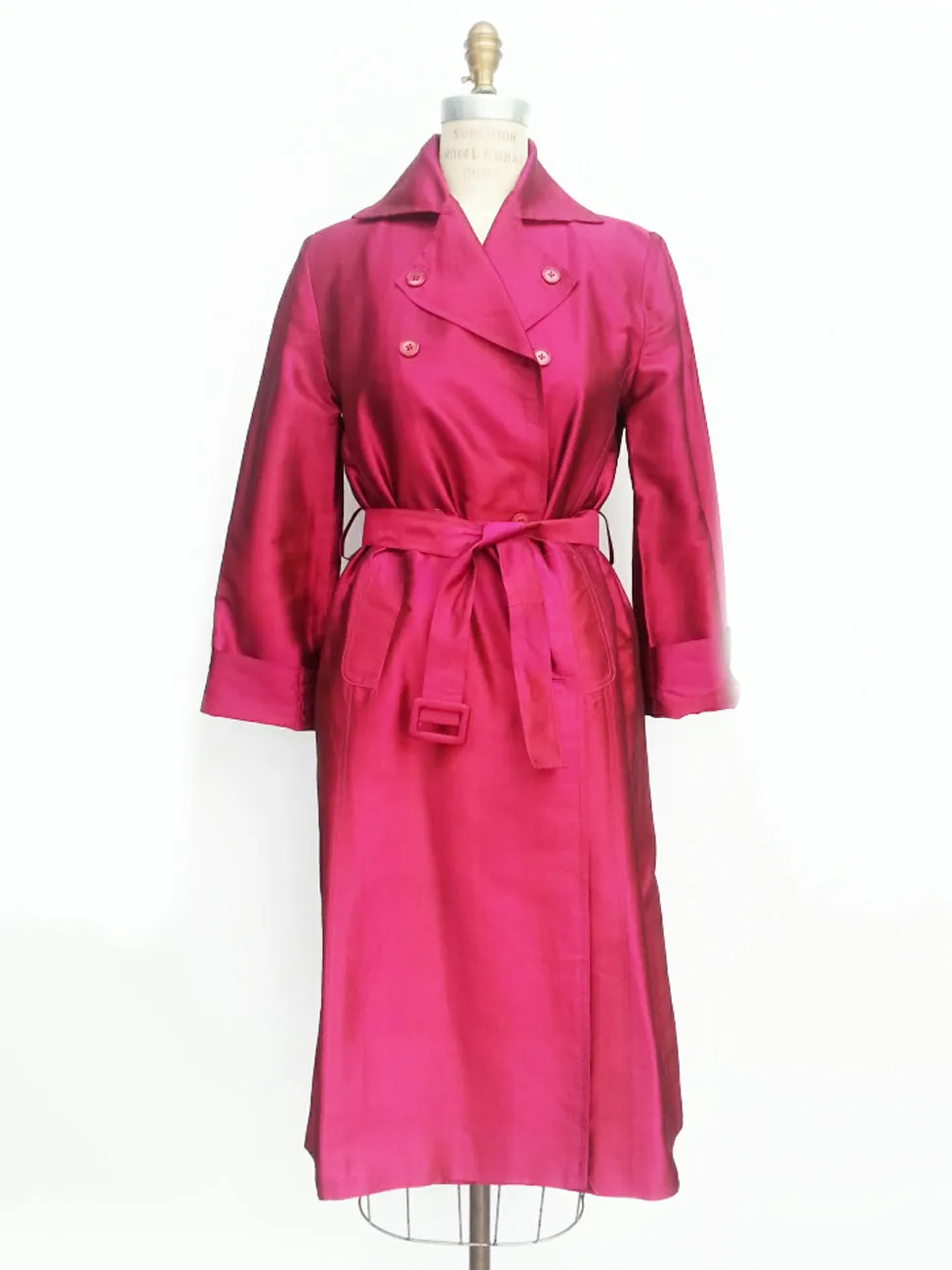 The Matahari Silk Trench Coat