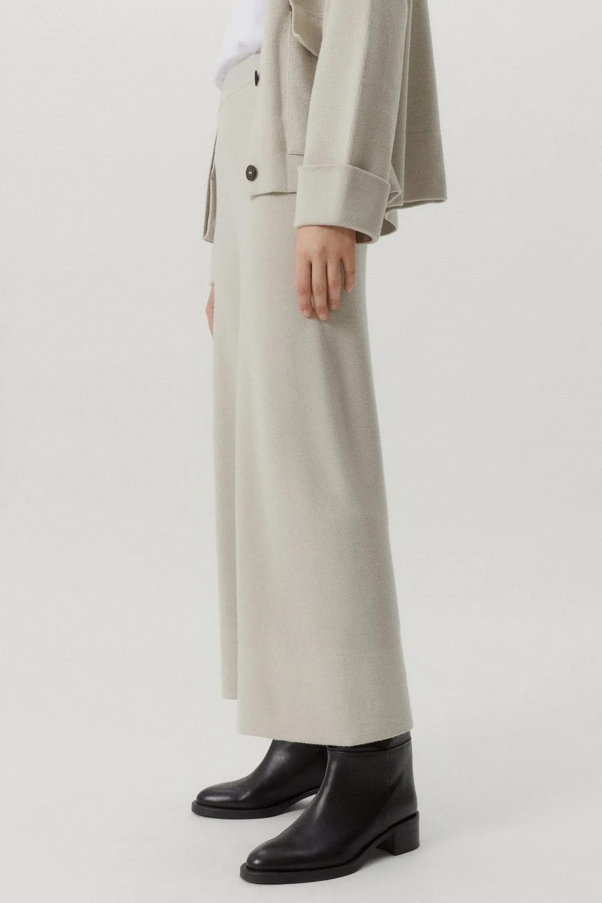 The Merino Wool Wide Leg Pants