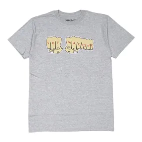 Toy Machine Fists T Shirt Heather Grey