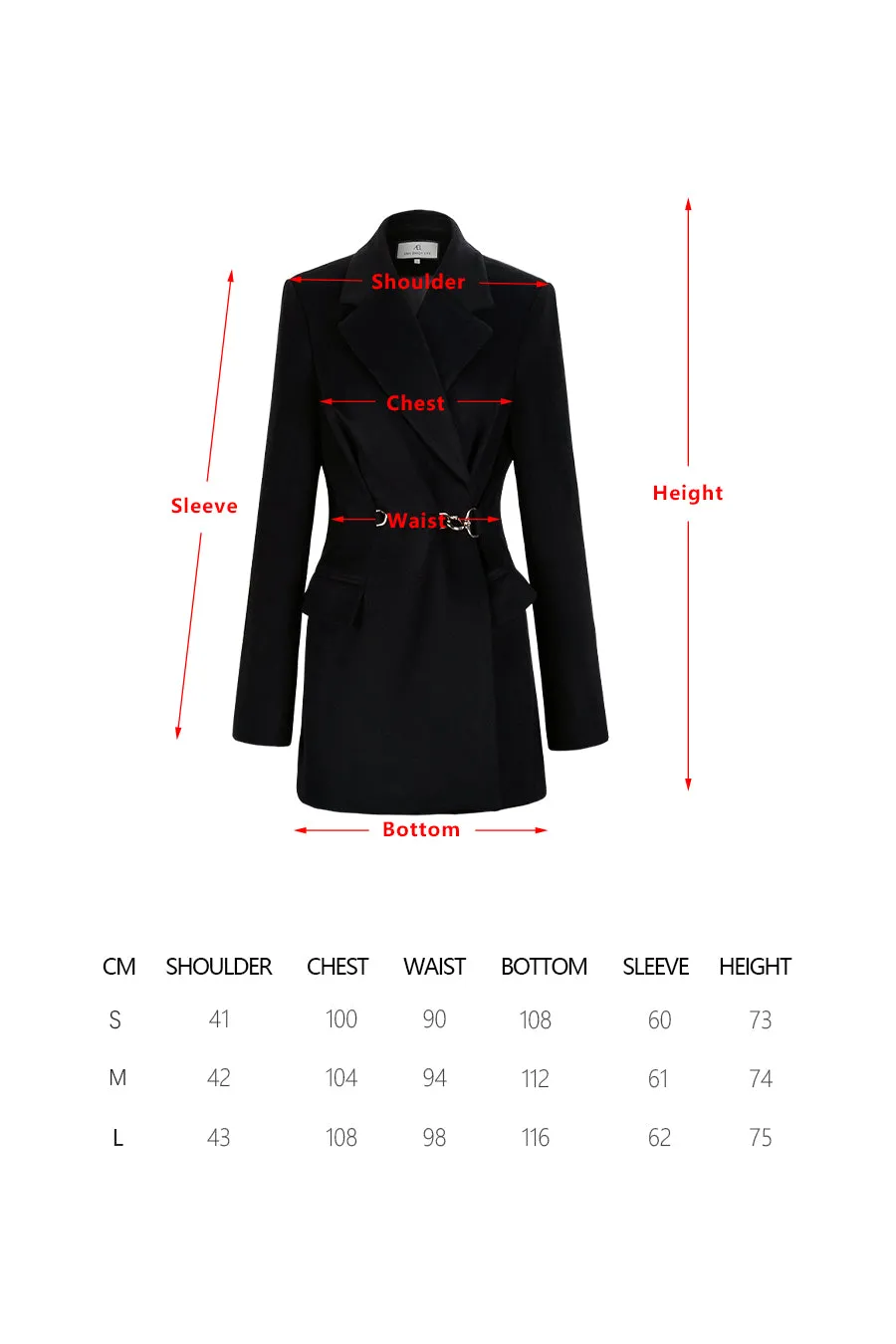 Trendy street beat wool coat