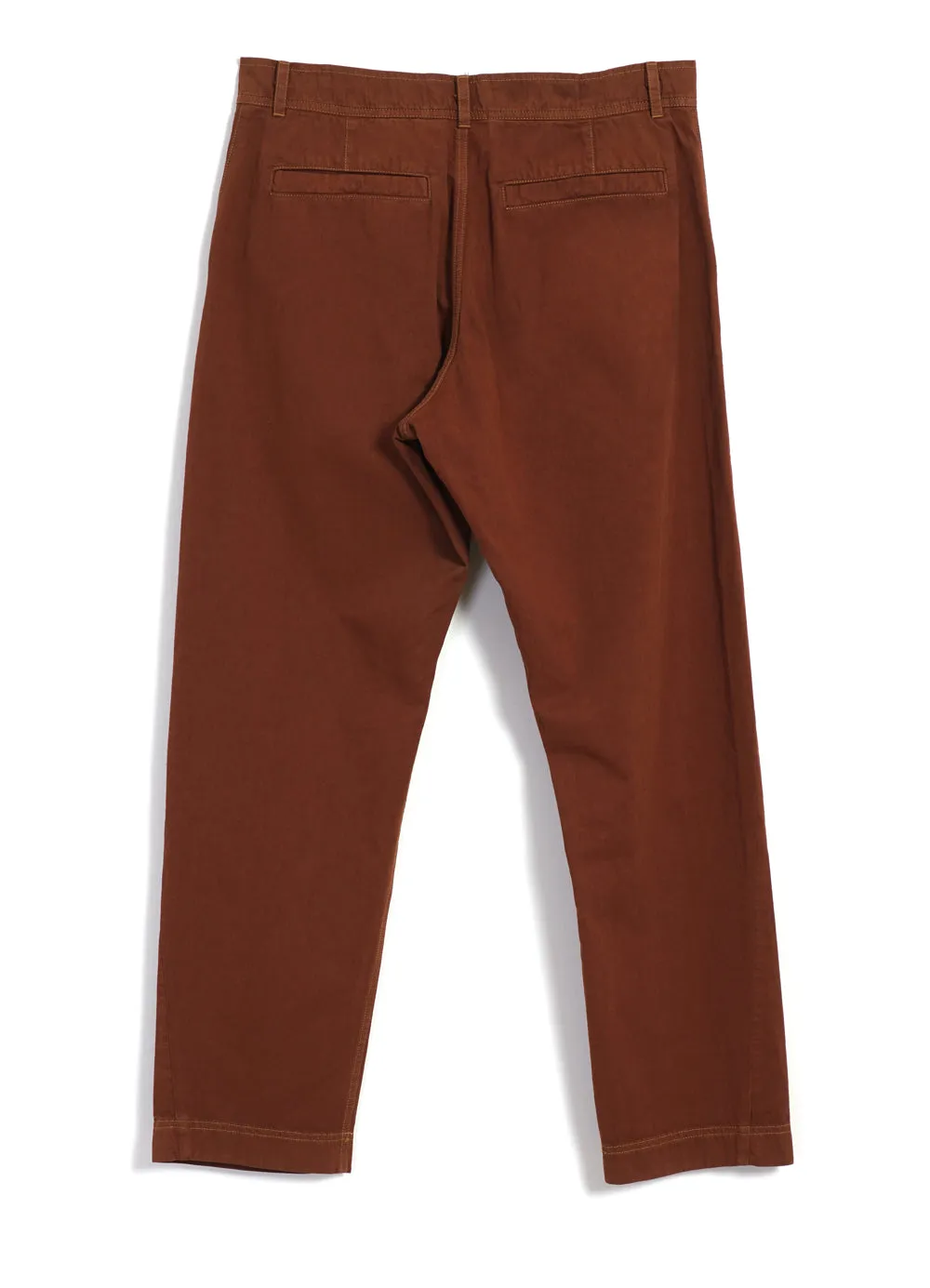 TYGE | Wide Cut Cropped Trousers | Brick