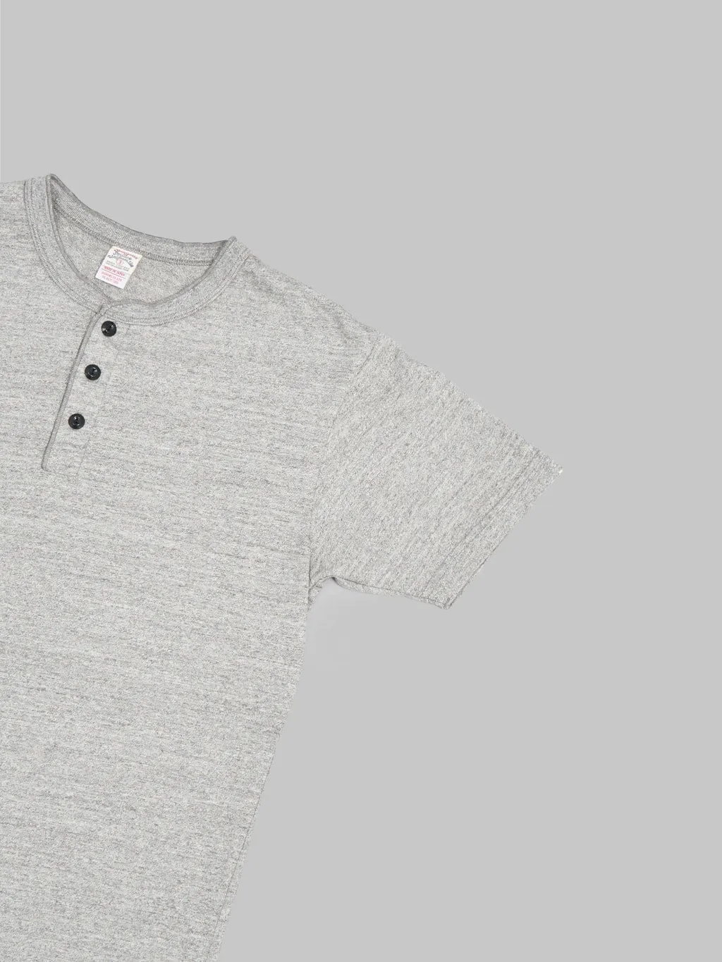 UES Ramayana Henley Neck T-Shirt Grey