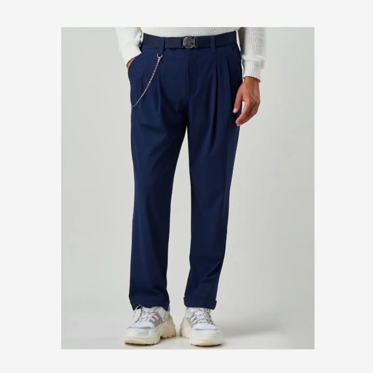 UNISEX COURAGE ROYAL BLUE PLEATED PANTS