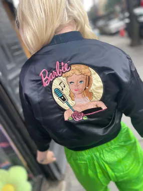 Vintage 80s Barbie Bomber Jacket