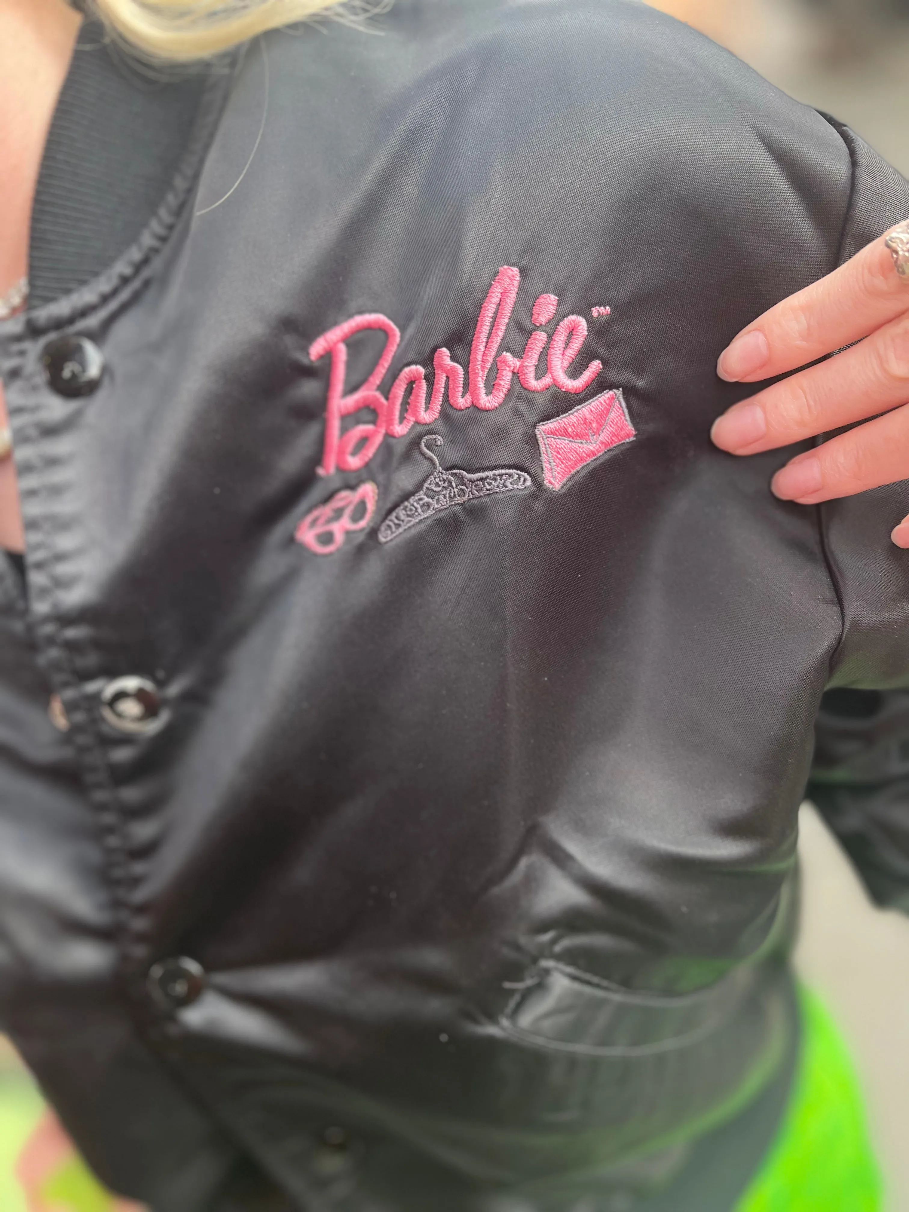 Vintage 80s Barbie Bomber Jacket