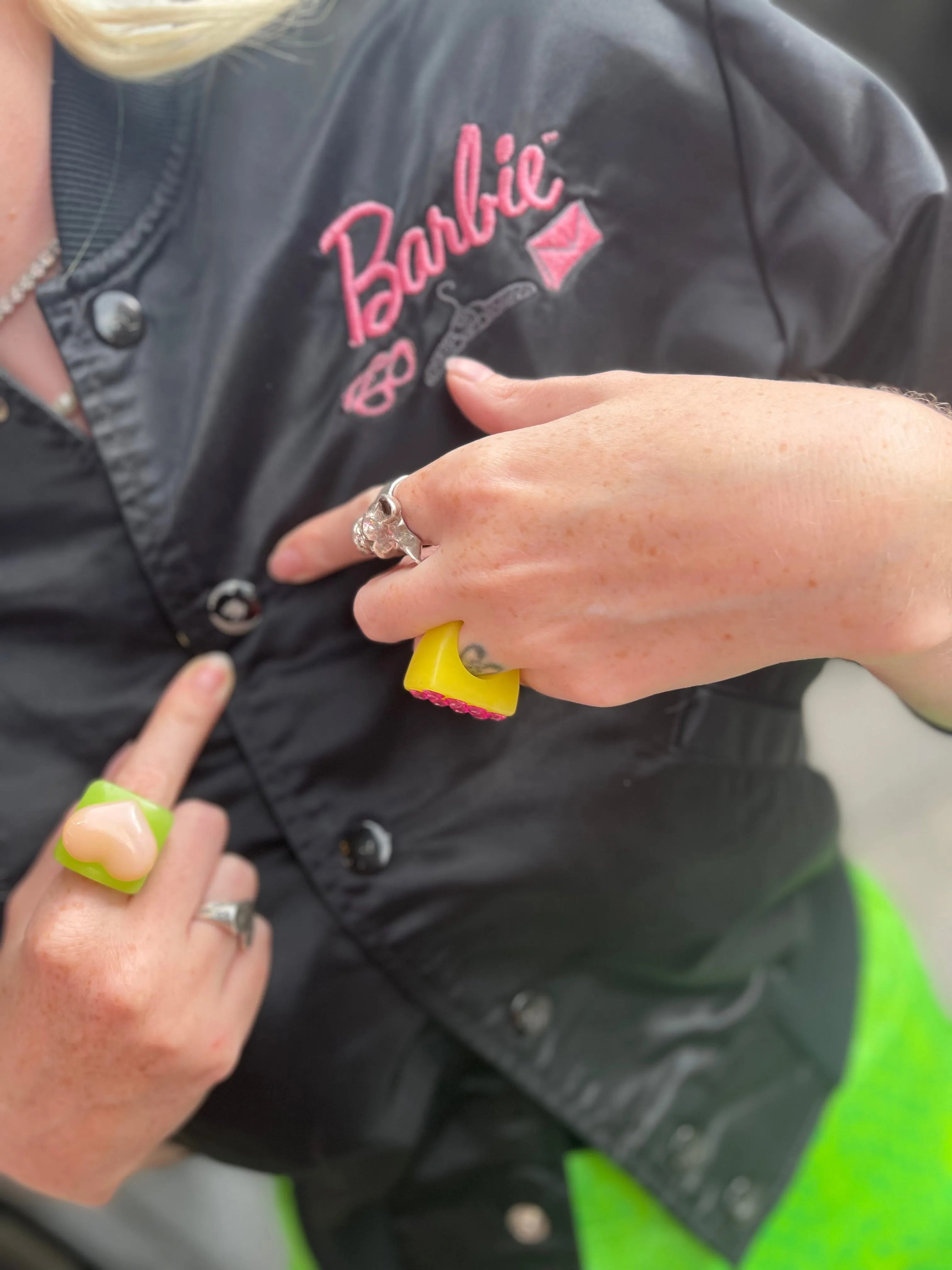 Vintage 80s Barbie Bomber Jacket