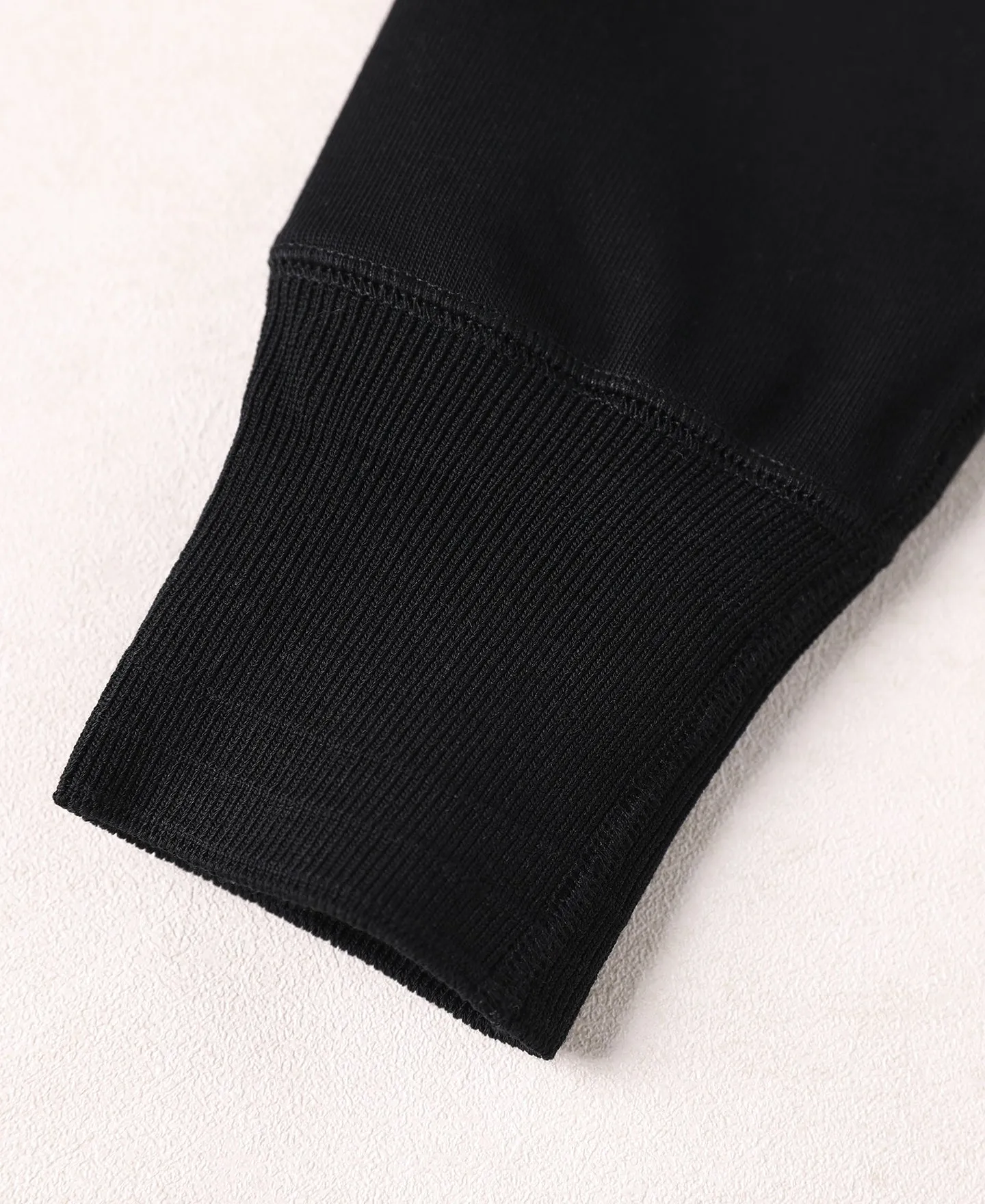 Vintage Long Sleeve Henley Shirt - Black