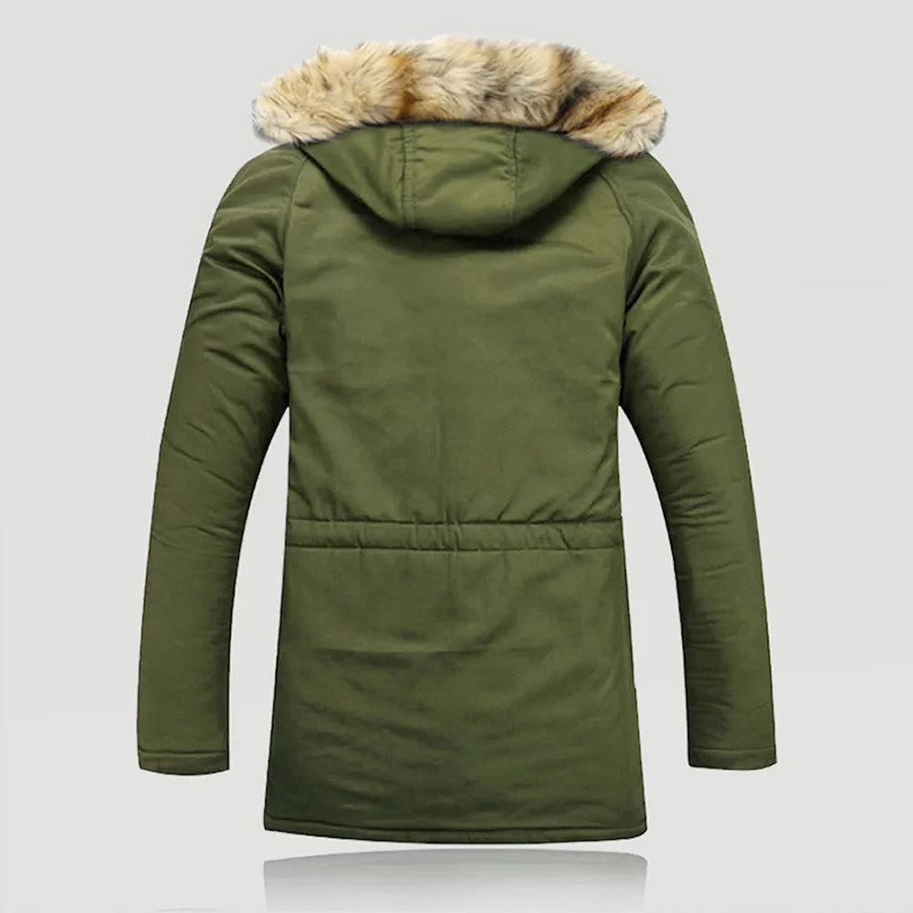 Warm Winter Hooded Fur Jacket