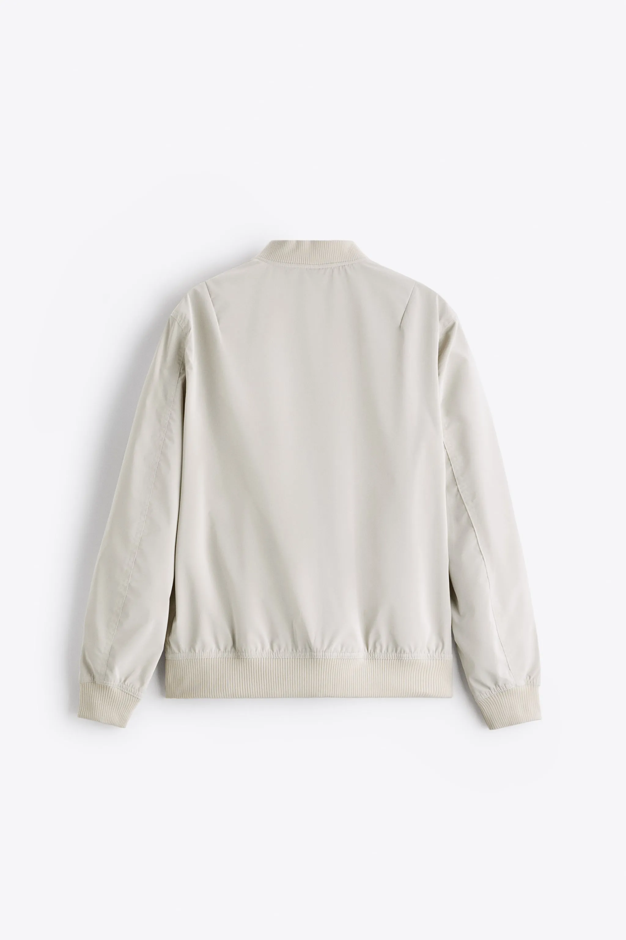 WHITE BOMBER JACKET