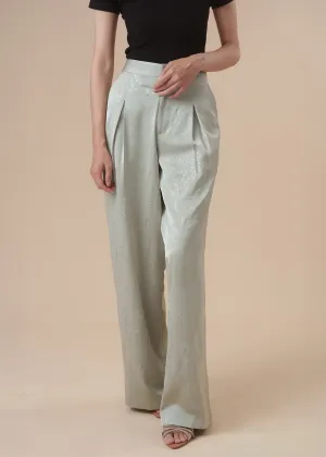 Wide Leg Bamboo Pants (Green)