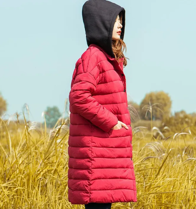 Wool Hood Women Winter Any size Down Jacket Women Down Coats