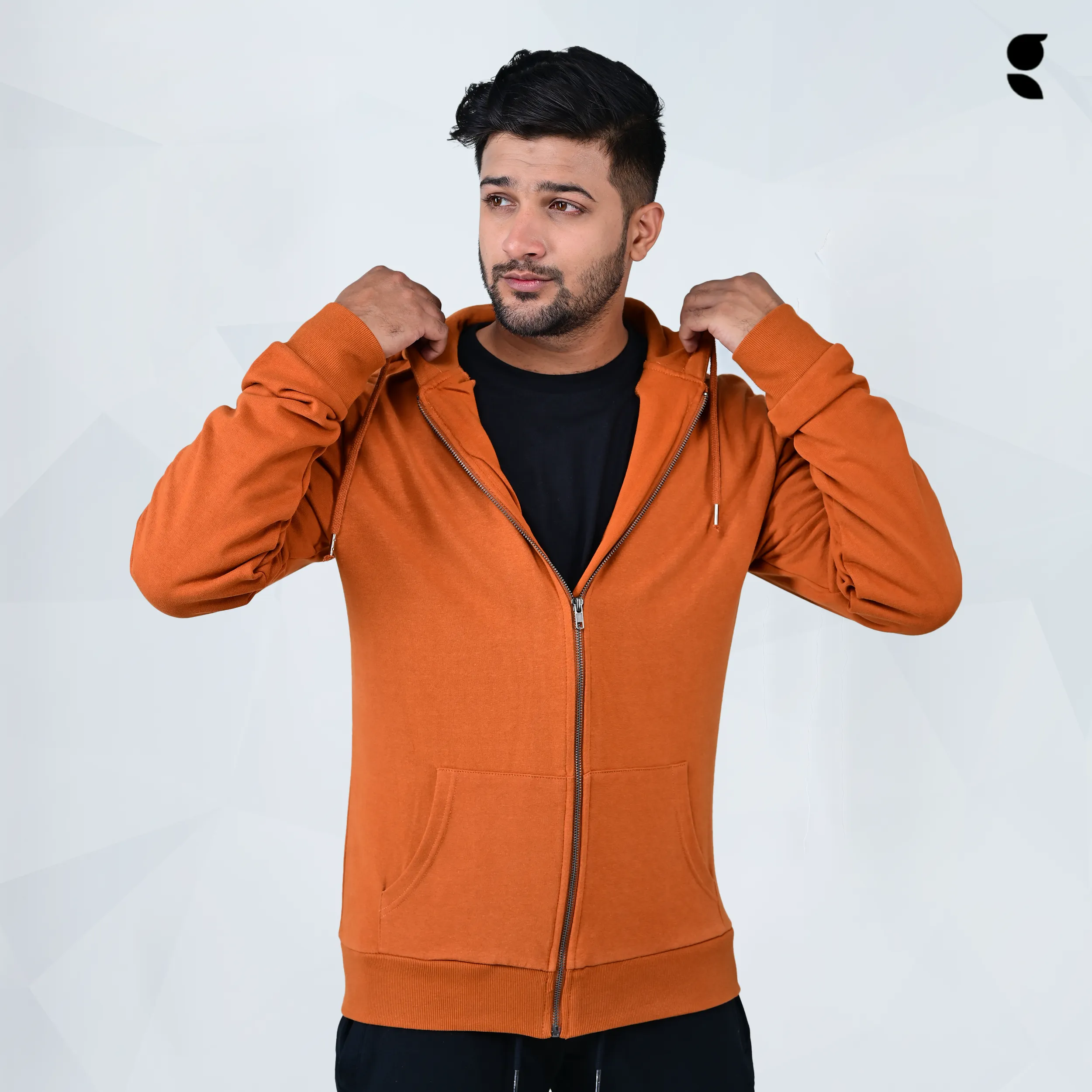 Zip Hoodie Orange