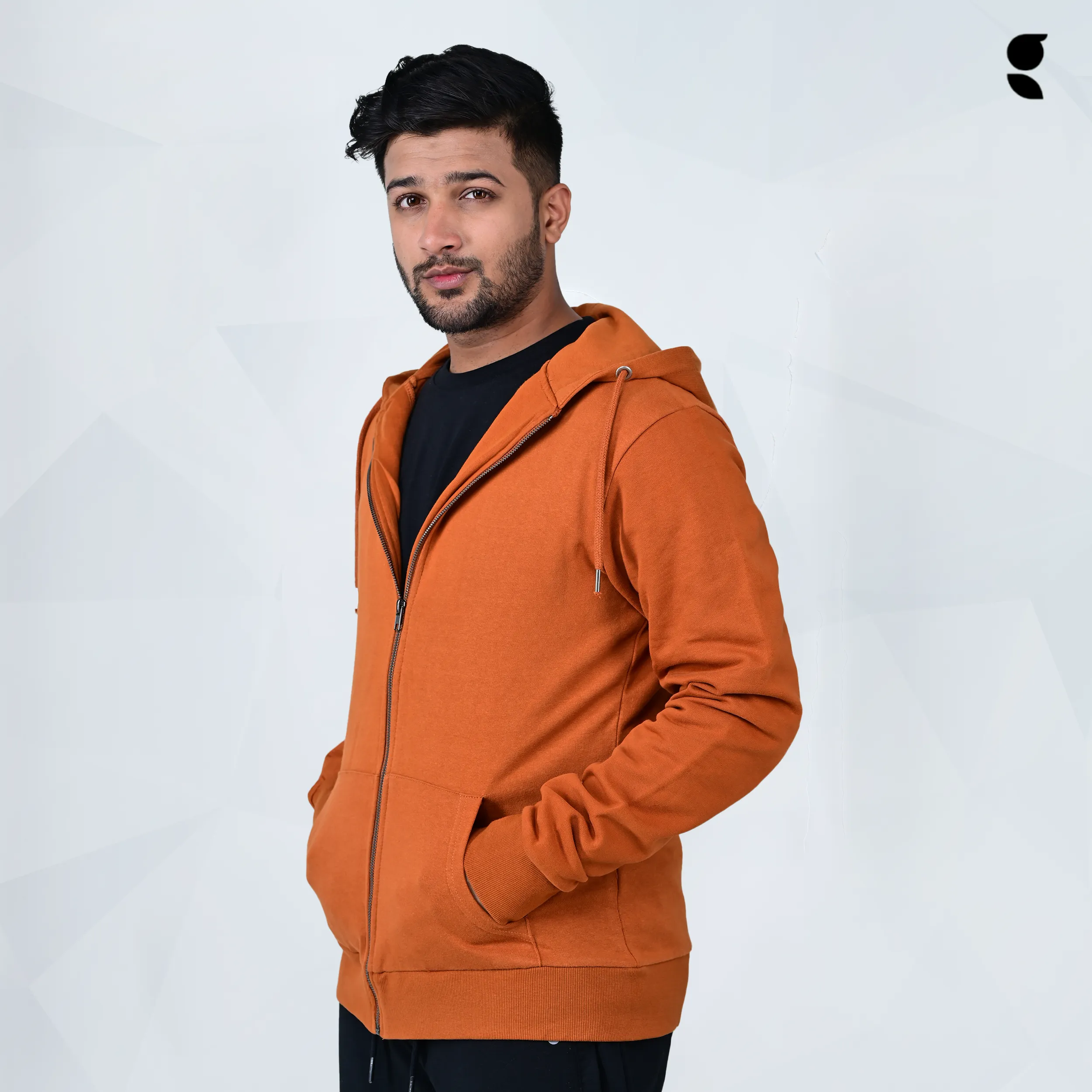 Zip Hoodie Orange